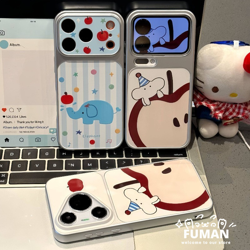 น่ารักการ์ตูนช้างเคสโทรศัพท์สําหรับRealme GT8 Pro GT 7T GT6 6T Neo 7X 6 SE P4 P3 Lite P1 ความเร็วV70