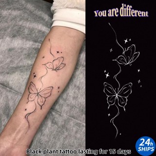 สติกเกอร์รอยสักหมึกฝ่ามือลายผีเสื้อ สำหรับผู้หญิง ลุคเซ็กซี่…