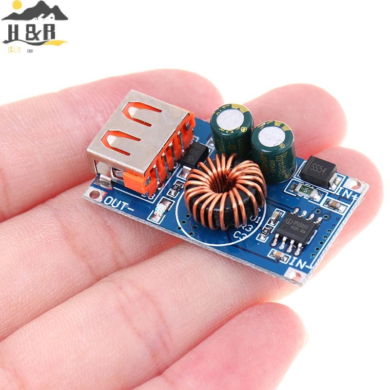 H&B Aug USB DC Step Down Module 12V 24V To QC3.0 โทรศัพท์ Fast Charge สําหรับ Huawei {th}