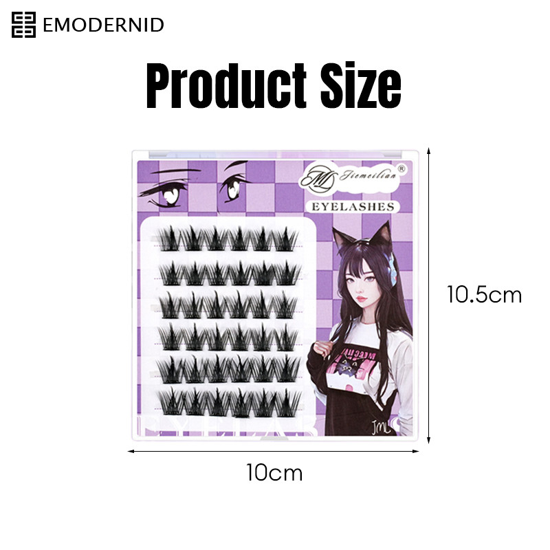 ขนตาปลอมแบบไม่ติดกาว ขนตาปลอมแบบธรรมชาติ ขนตาปลอมแบบถอดไม่ได้ เครื่องมือเสริมความงามสำหรับมือใหม่-em - รูปที่ 6