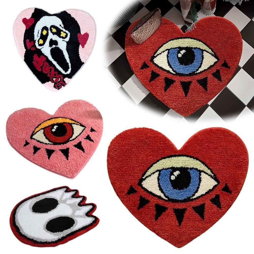 พรมฮาโลวีนนุ่มพรมกันลื่นสร้างสรรค์เป็นมิตรกับผิวชั้นตกแต่ง Hoom Mat K8y5