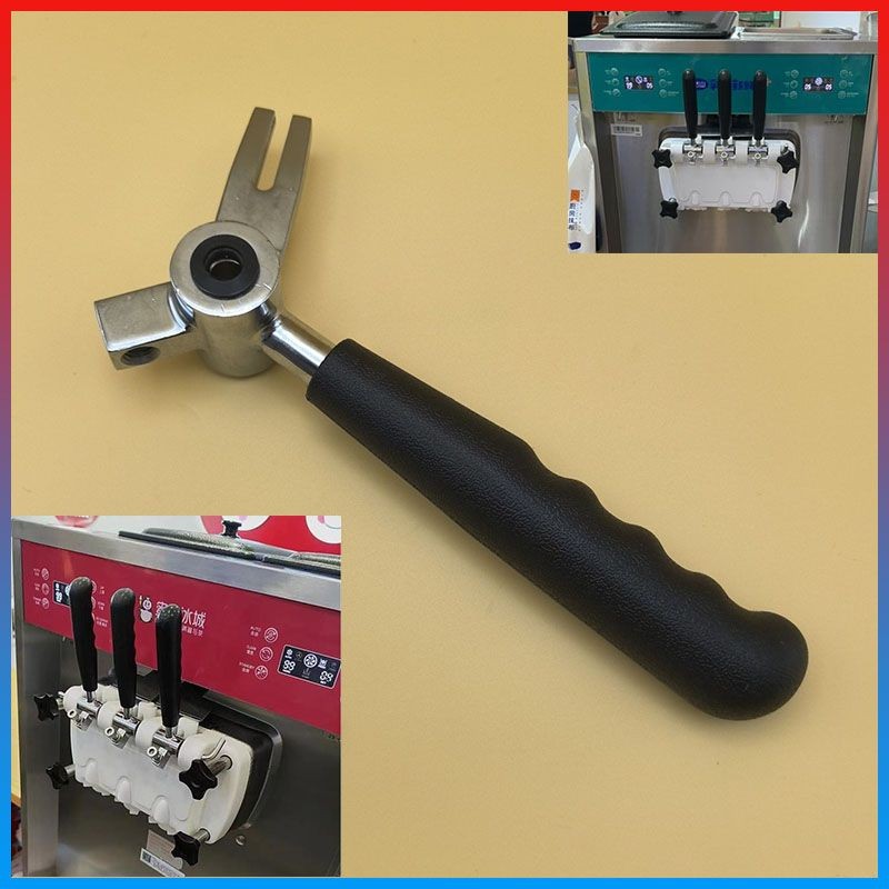 ชุดอุปกรณ์เครื่องทำไอศกรีมเชิงพาณิชย์ Dongbei Mixue Ice City พร้อมมือจับ วาล์ว แท่ง ชุดตั้งตรง อุปกร