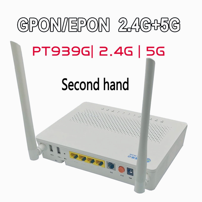 มือสอง PT-939G Dual Band ONU /GPON / XPON เราเตอร์ / โมเด็ม 2.4G/5G ph-my