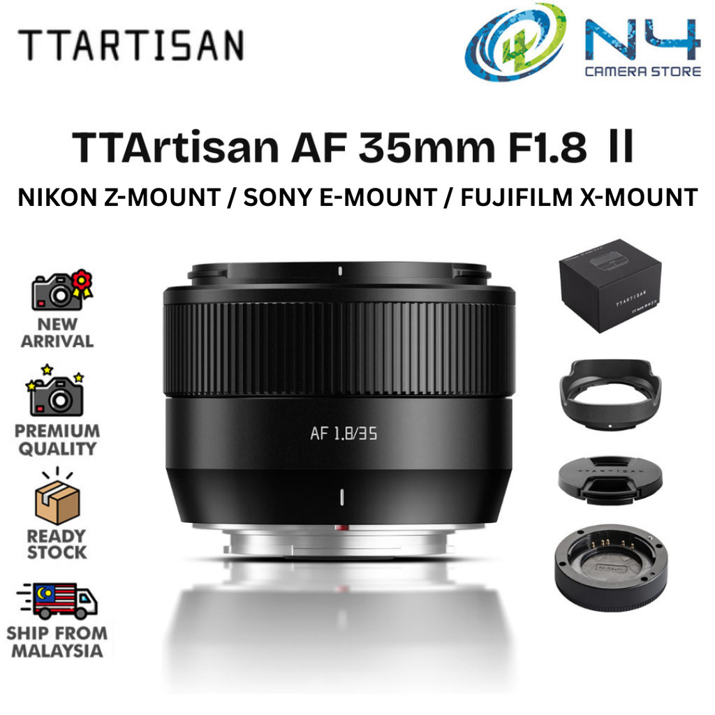 TTArtisan AF 35mm F1.8 Mark II เลนส์ออโต้โฟกัสพร้อม SONY / FUJIFILM / NIKON