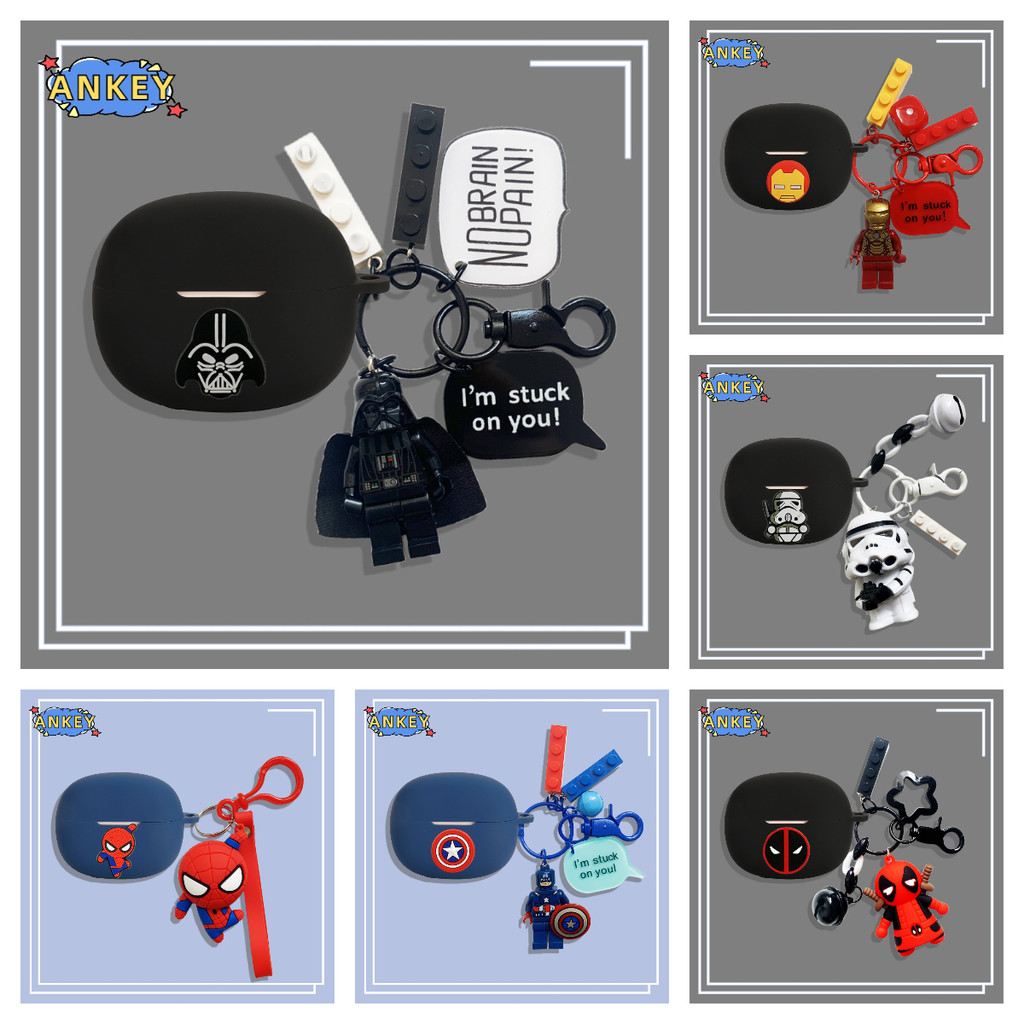 Case for Edifier X5 Pro Protective silicone Edifier X5 Pro (2025) black warrior Covers Bluetooth Ear