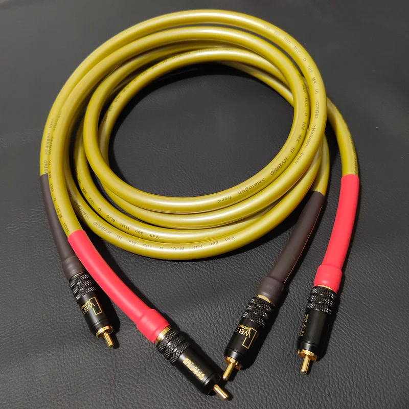 Dutch original VDH Van Den Hul Classic 102MK OCC ชุบเงินสเตอร์ลิงตัวนํา HiFi Audio สายสัญญาณ RCA คุณภาพสูง