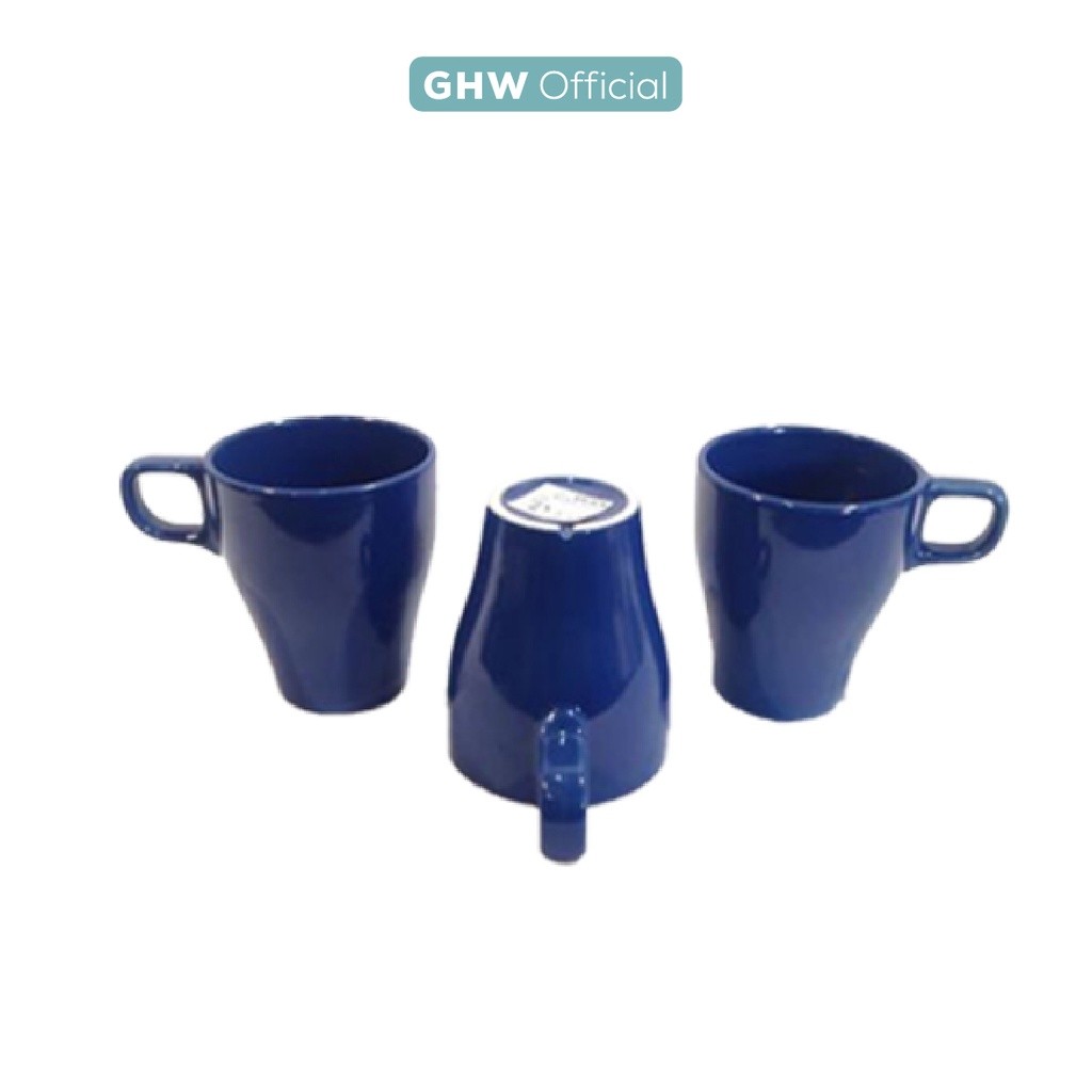 BEST CHOICE SWISERLAND FRGRK Mug เครื่องปั้นดินเผาสําหรับกาแฟและชา สีฟ้าครามเก่า 25 cl FA839