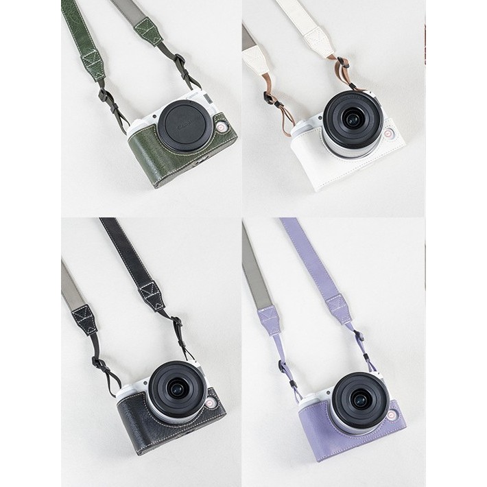 Canon r50v เคสป้องกัน v1 กระเป๋ากล้อง r10r62r7 เคสป้องกัน r100r50r8rpr52 เคสหนังอุปกรณ์เสริม