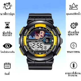 นาฬิกาอิเล็กทรอนิกส์กีฬา ดีไซน์น่ารักของทันจิโร่ มั่นใจได้ทั้งกันน้ำและกันกระแทก สวมใส่เหมาะสำหรับเด็ก