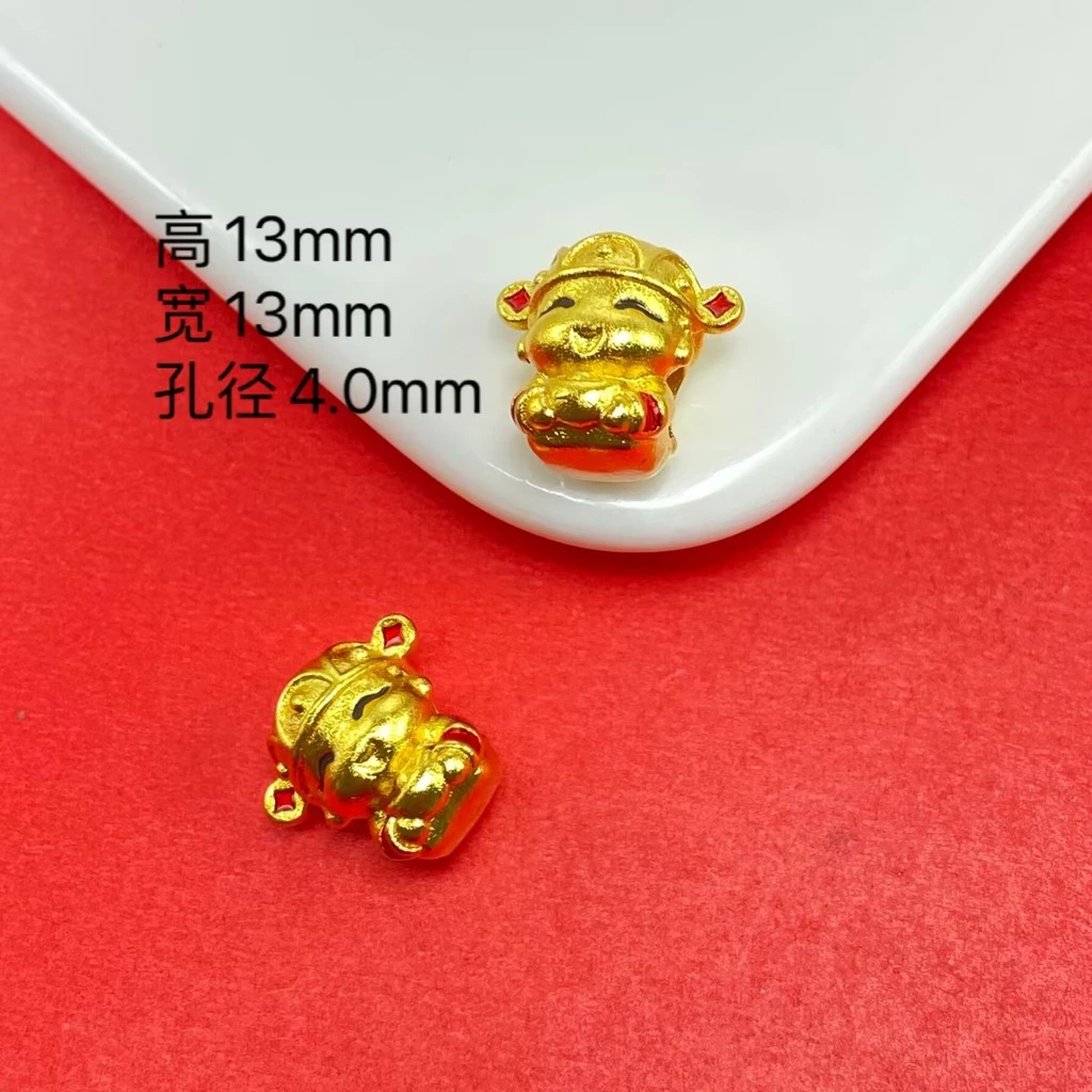 เครื่องประดับเทพเจ้าแห่งความมั่งคั่ง สีคงทน ทำจากทอง มือลูกปัดจี้ thumbnail 9