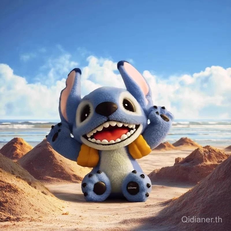 MINISO MINISO Premium Stitch Furry Adventure Series Flocking อินเทรนด์เล่น Mystery Bag Stitch Figure