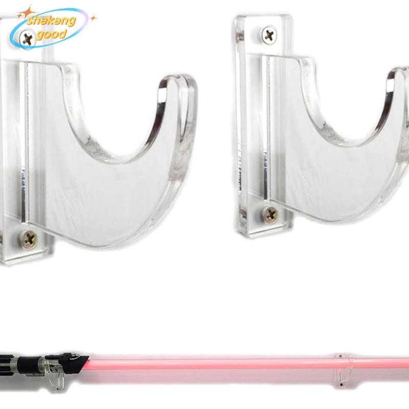 Skth ดาบผู้ถือติดผนัง Katana Lightsaber จอแสดงผลแขวนดาบ Wall Hook แขวนอะคริลิคญี่ปุ่นดาบ Wall Rack Stand Holder SKK