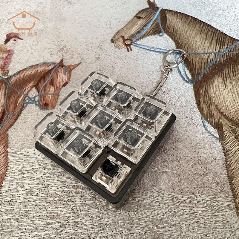 FIN 9 คีย์คีย์บอร์ด Keycaps พวงกุญแจ Anti-Anxiety Point Keycaps Party ความเครียดบรรเทา DIY Keycaps คีย์บอร์ดหมวก TH - รูปที่ 4