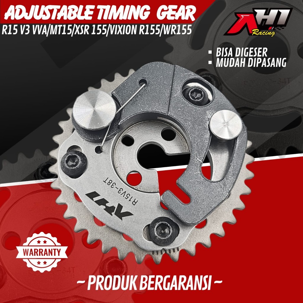 WR155 - R15 NEW VVA - WR 155 - XSR - MT15 - VIXION R 155 CC 38 T 38T AH1 RACING - ADJUSTABLE TIMING 