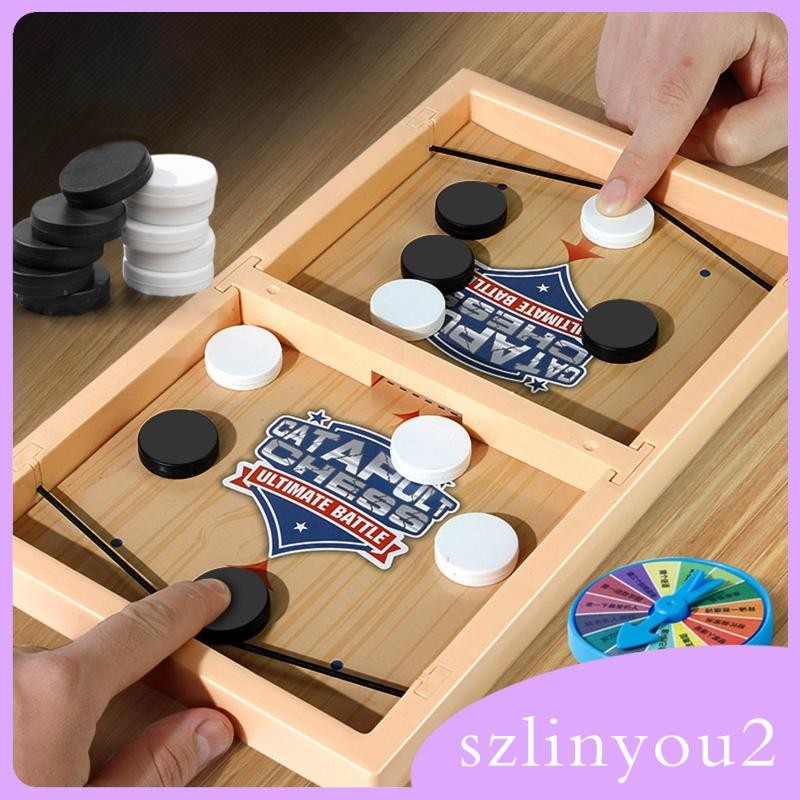 [szlinyou2] Fast Puck Game ของขวัญตลก Air Hockey Board Game for Party Friends Families
