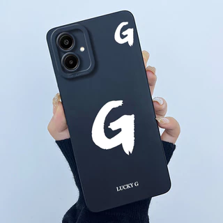 สําหรับ Samsung Galaxy A06 5G กรณี Lucky จดหมายเริ่มต้นซิลิโคนนุ่มกันชนโทรศัพท์สําหรับ Samsung A06 A 06 SM-A066B A066M ปลอก