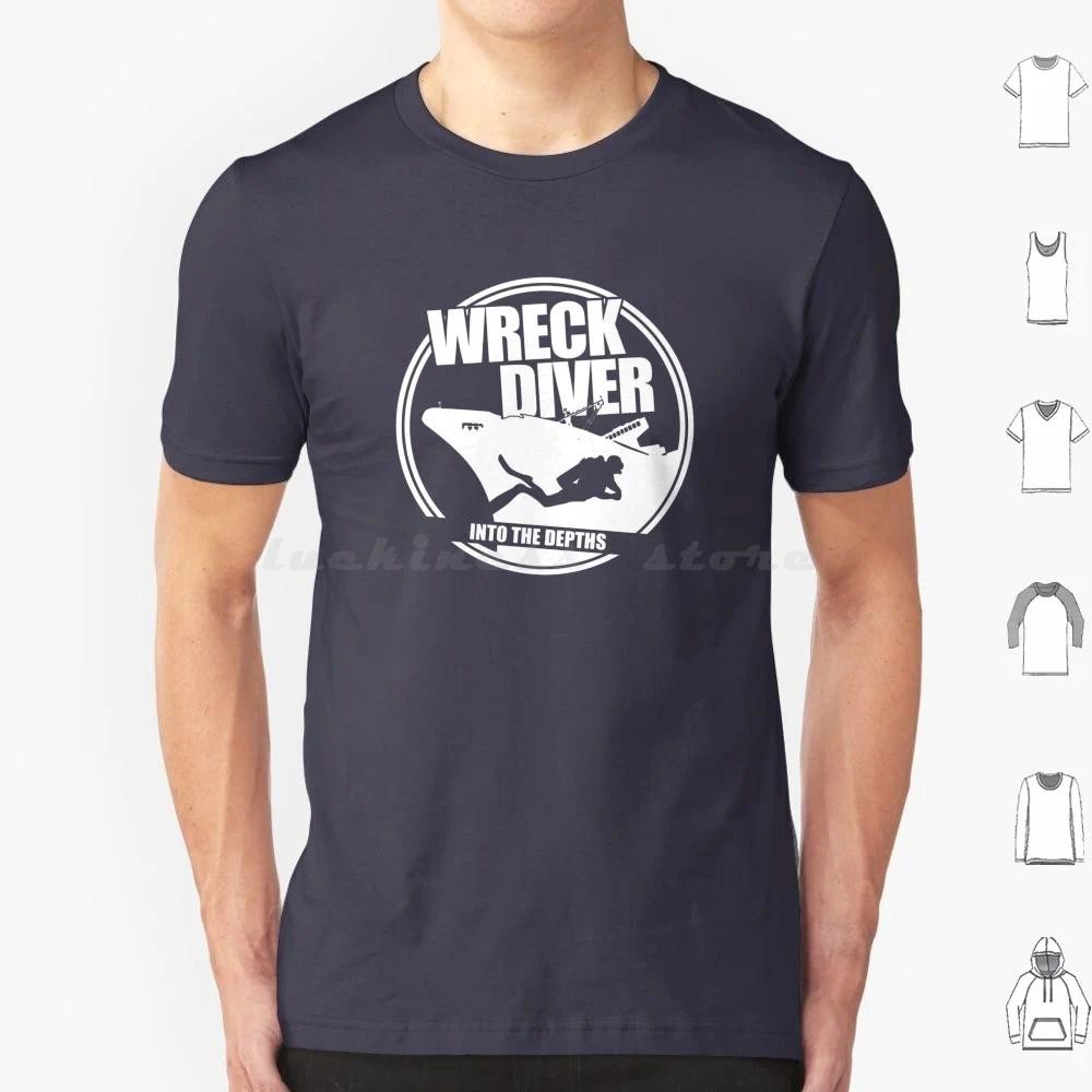 Wreck Diver Gift T Shirt Cotton Men Women DIY Print Scuba Diver Commercial Diver Technical Diver Spo