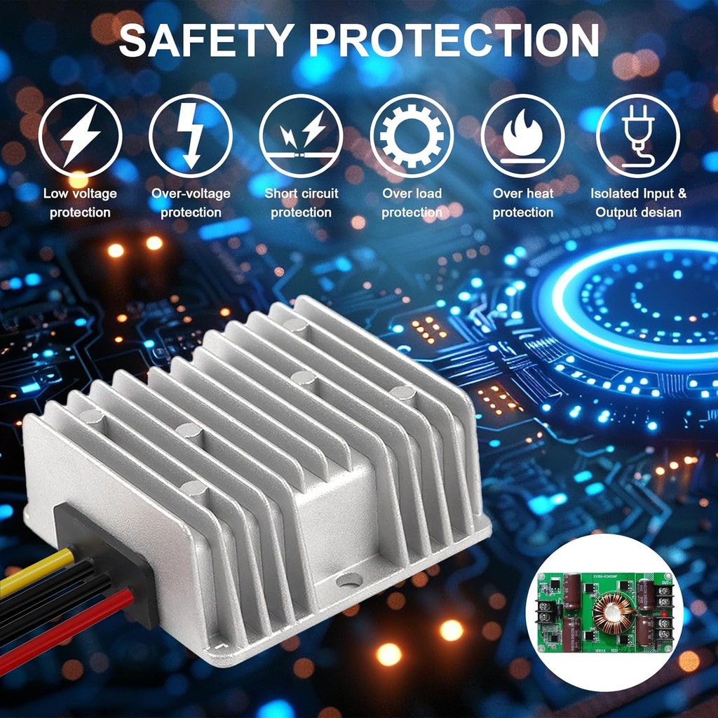 18V ถึง 12V Step Down Converter Aadpter สําหรับ Ryobi 18V แบตเตอรี่แรงดันไฟฟ้า Converter DC แรงดันไฟ