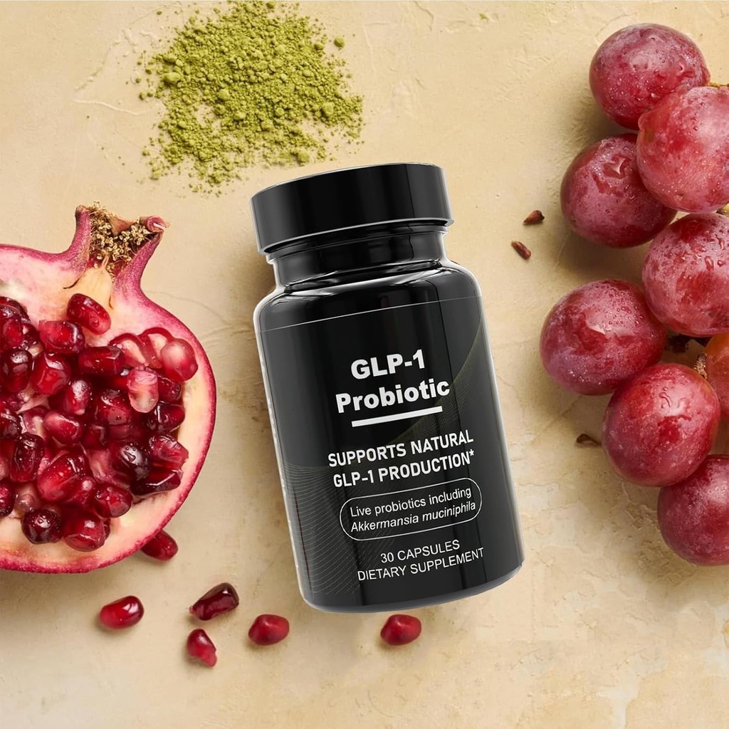 GLP-1 Probiotic - 500M AFU Multi-Strain Probiotic + Prebiotic, Naturally Support GLP-1 Production & 