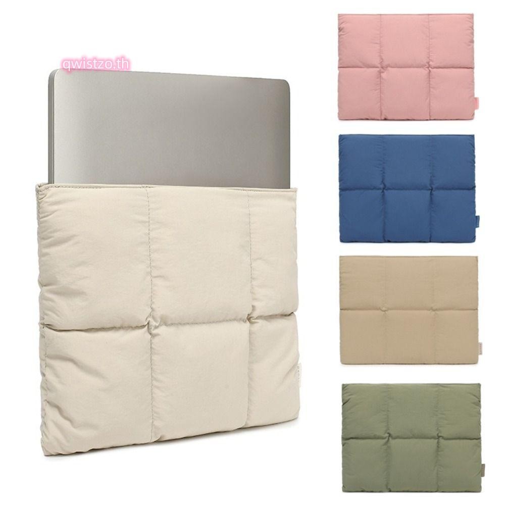 QWISTZO หมอนแล็ปท็อป, 14 16 นิ้ว Puffy Notebook Storage Bag, 2024 กันกระแทกน้ําความจุขนาดใหญ่พกพา Air/ M2 M3