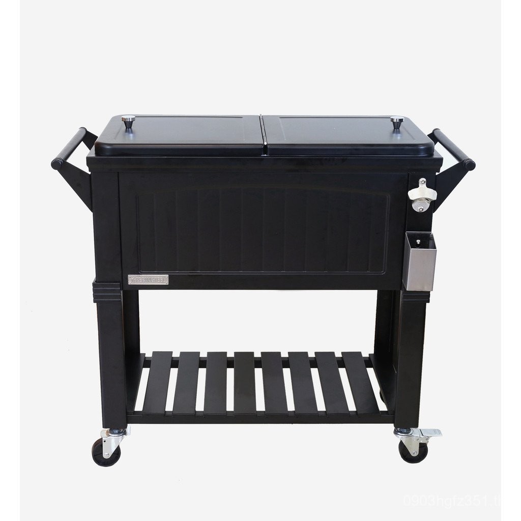 ตู้เย็น 80QT กล่องฉนวนกันความร้อน Black Supply Cart กล่องฉนวนกันความร้อน COOLER ผู้ผลิตกล่องฉนวนกันค