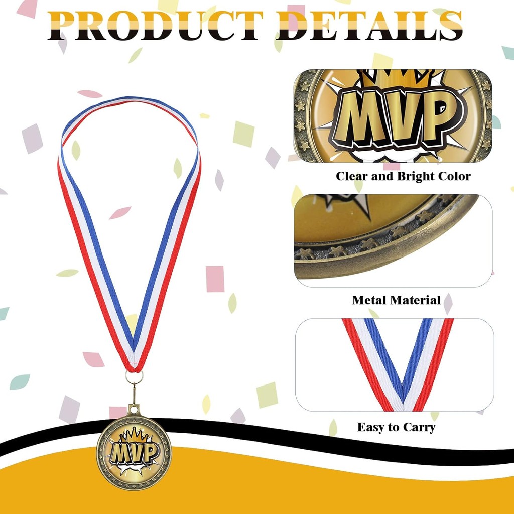 XunYee MVP Champion รางวัลเหรียญฟุตบอลเบสบอลฟุตบอลบาสเกตบอลซอฟท์บอลผู้เล่นทีม MVP Champion ของขวัญคอ