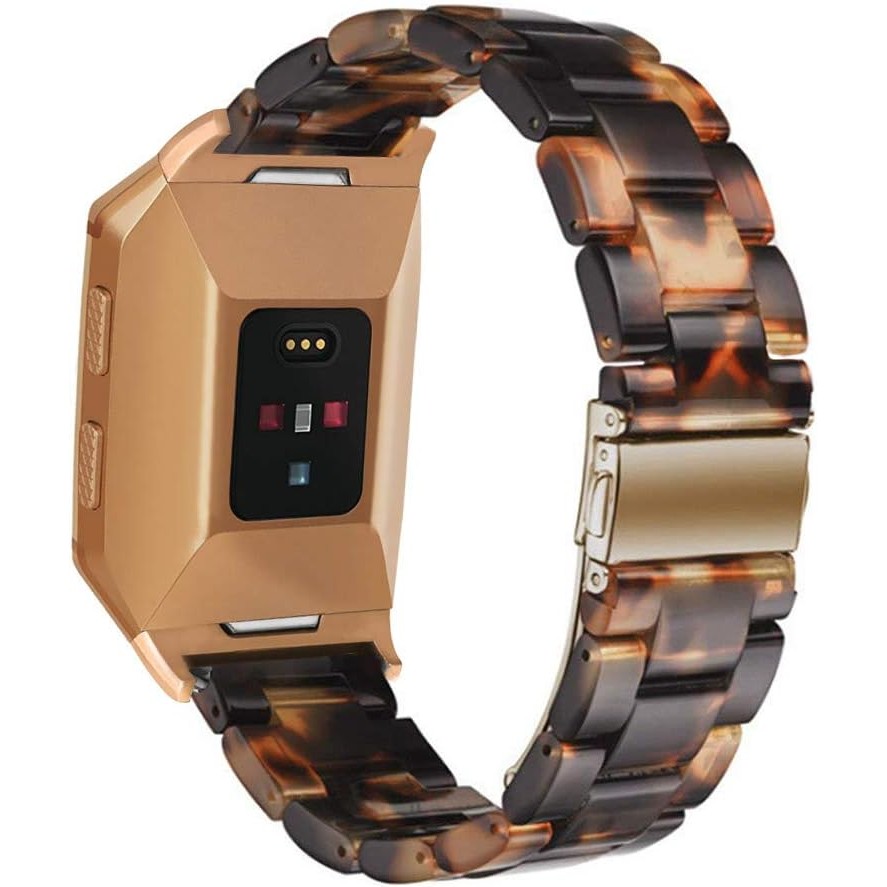 สายเรซิ่นใช้งานร่วมกับ Fitbit Ionic,ผู้หญิงผู้ชายเรซิ่นอุปกรณ์เสริมสายรัดข้อมือ Blacelet สําหรับ Fit