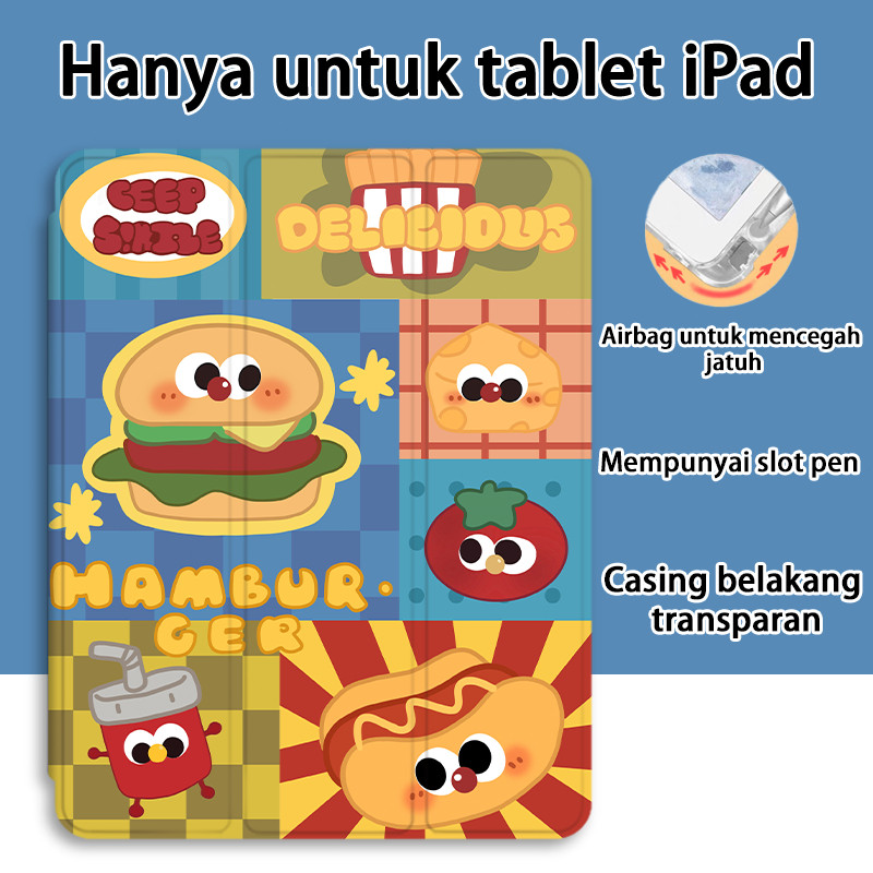 เคสสามพับสําหรับ iPad Air 6 2024 iPad Air 5/4\ สําหรับ iPad 10 Pro, iPad Air M2 11 นิ้ว, 11 นิ้ว Gen