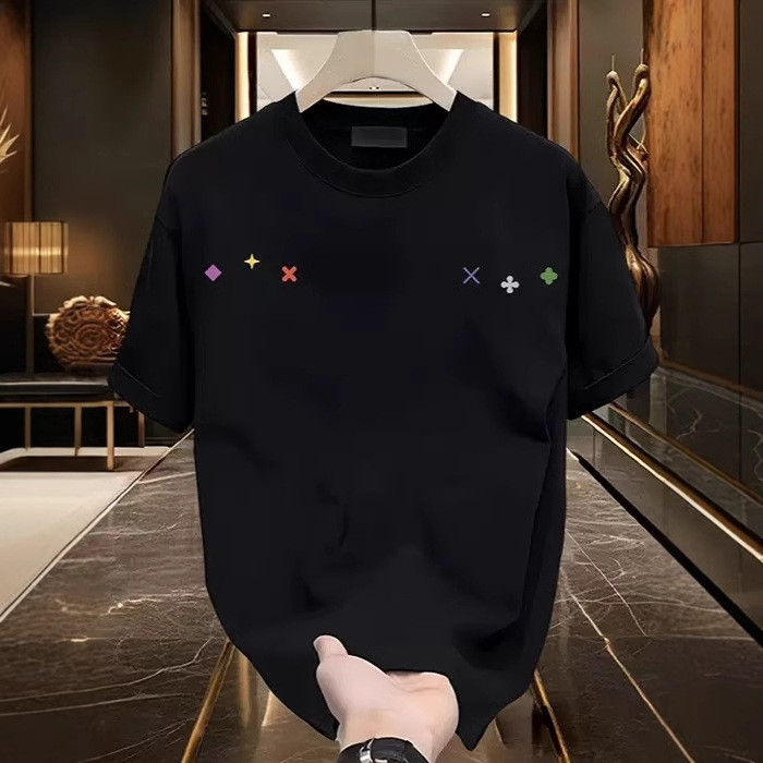 เสื้อยืดแขนสั้นผ้าฝ้ายแท้ สไตล์ Ins street ใส่สบาย เหมาะสำหรับฤดูร้อนและทั้งชายและหญิง