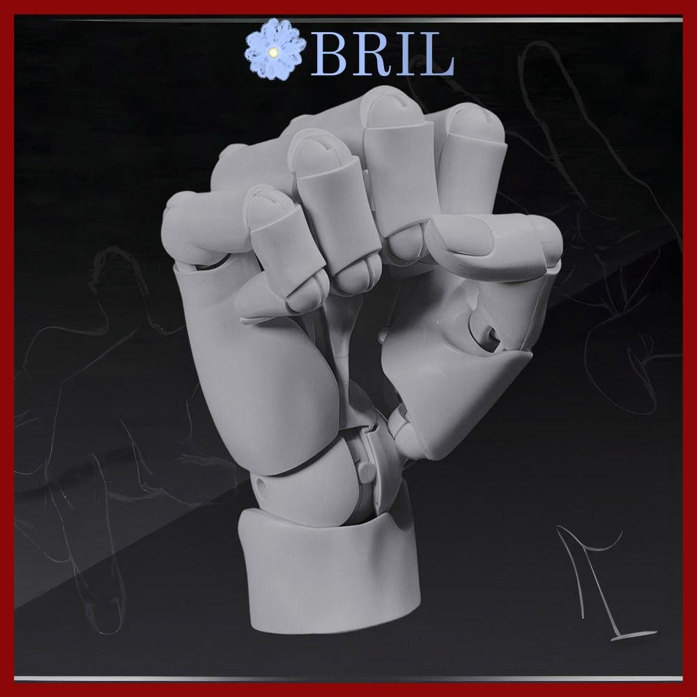 จัดส่งจากประเทศไทยโมเดลมือBRIL, PVC Movable Artist Mannequin Hand Shape, Fexible With Posable Fingers 1:1 หุ่นฟิกเกอร์