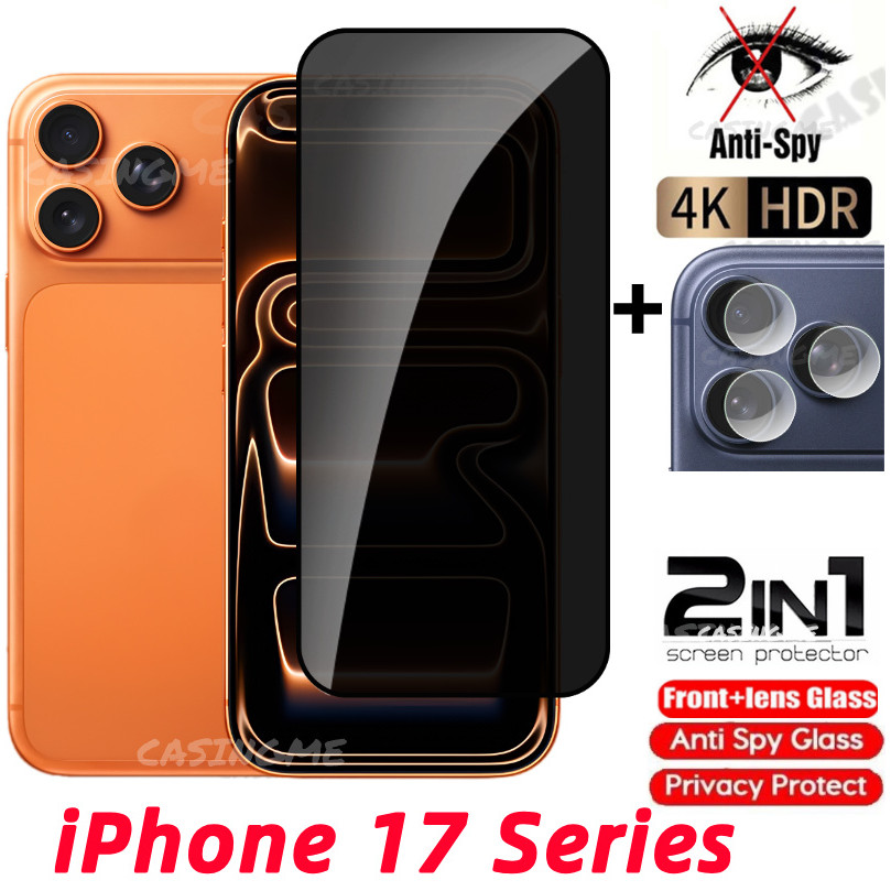สําหรับiPhone 17 Pro Maxกระจกนิรภัยส่วนตัวคลุมทั้งหมดปกป้องหน้าจอAnti Peekความเป็นส่วนตัวฟิล์มสําหรับiPhone 17 16 15 Air iPhone17 17Pro Pro Max 16e 17ProMax Plus 4G 5Gความเป็นส่วนตัวฟิล์ม