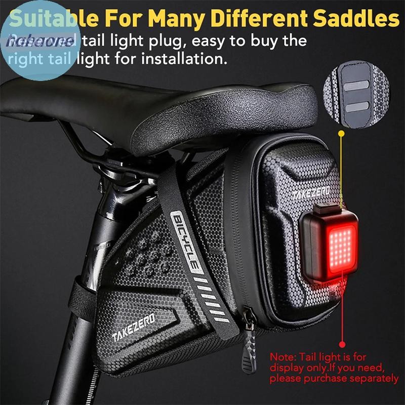 Hahaone แฟชั่นกระเป๋ากันน้ําจักรยานเสือหมอบ Saddlebags สะท้อนแสงลายผู้ถือเครื่องมือกระเป๋าอุปกรณ์เสริมเครื่องมือ TH