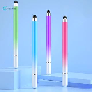 (ส่งจากไทย)ปากกาสไตลัส หน้าจอสัมผัส แก้ไขปากกาสัมผัสแบบ Capacitive สำหรับแท็บเล็ตมือถือ ปากกาเขียนแบบไล่โทนสี หัวคู่