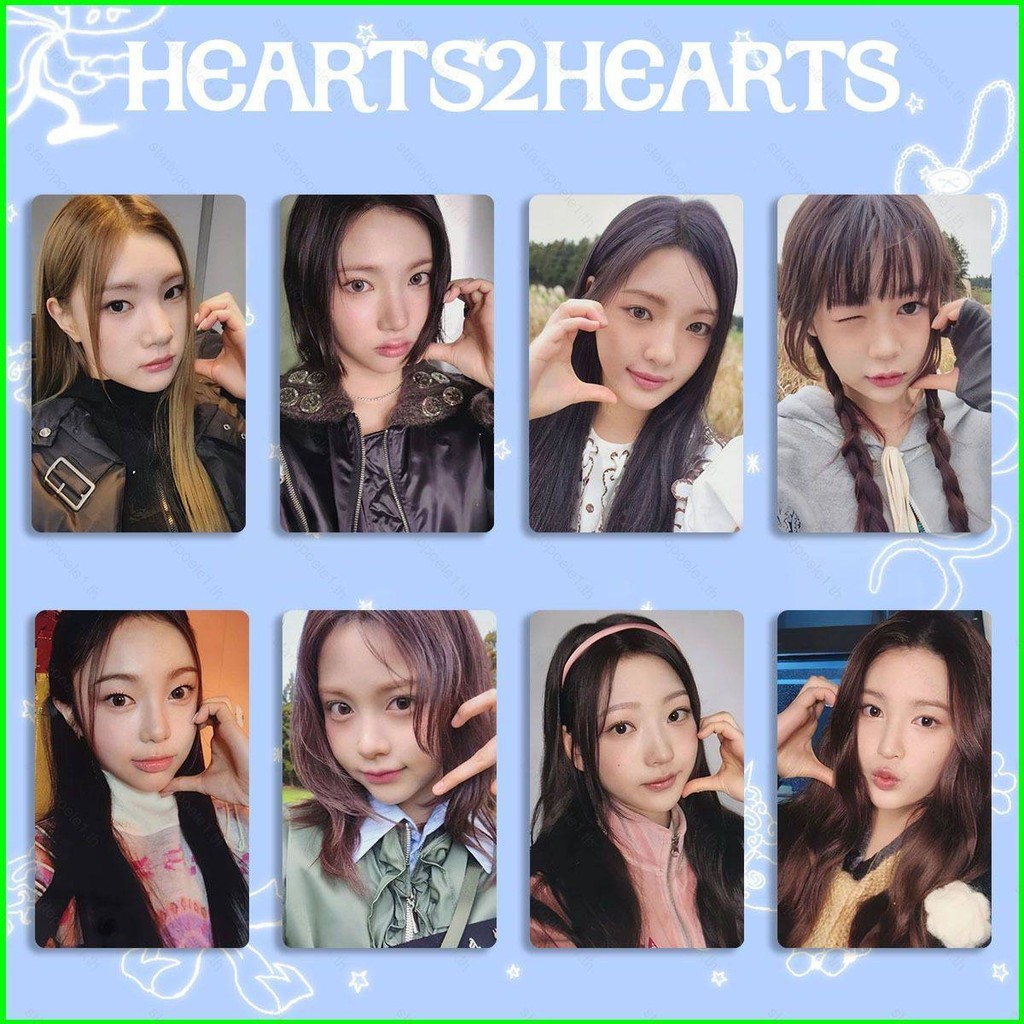 ST1 8 ชิ้น/เซ็ต H2H HEARTS2HEARTS JIWOO LOMO การ์ด THE CHASE โปสการ์ดคอลเลกชันดาวรอบนอก TS1