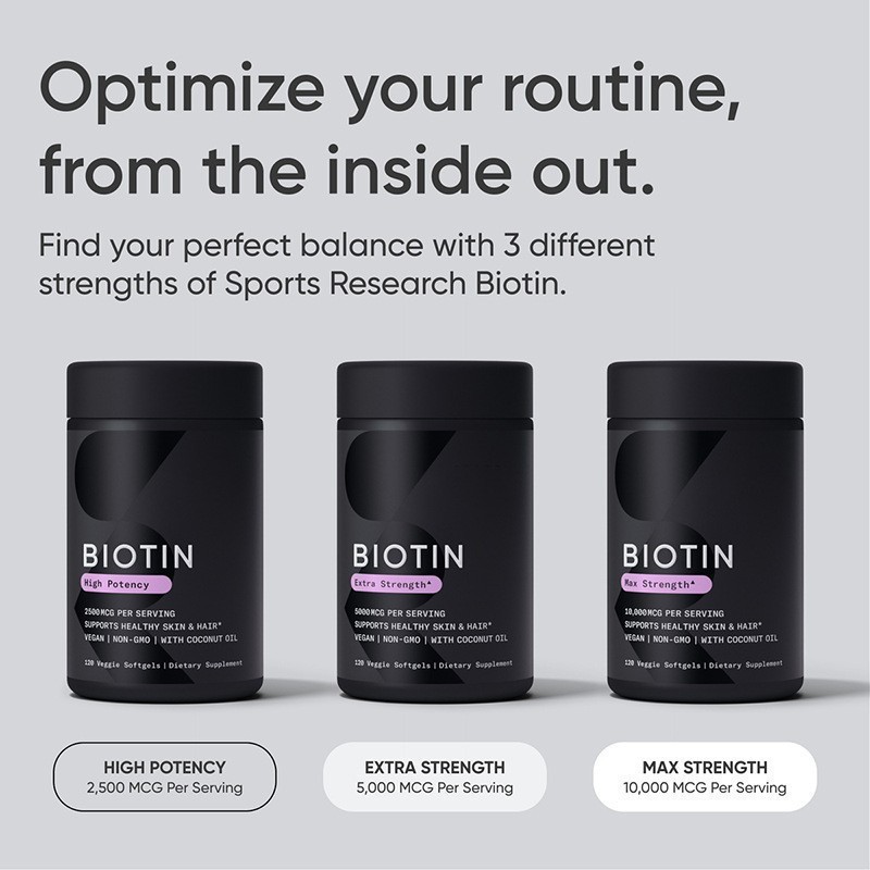 Strength Biotin Vitamin B7 超强生素物维生素B7TK热销