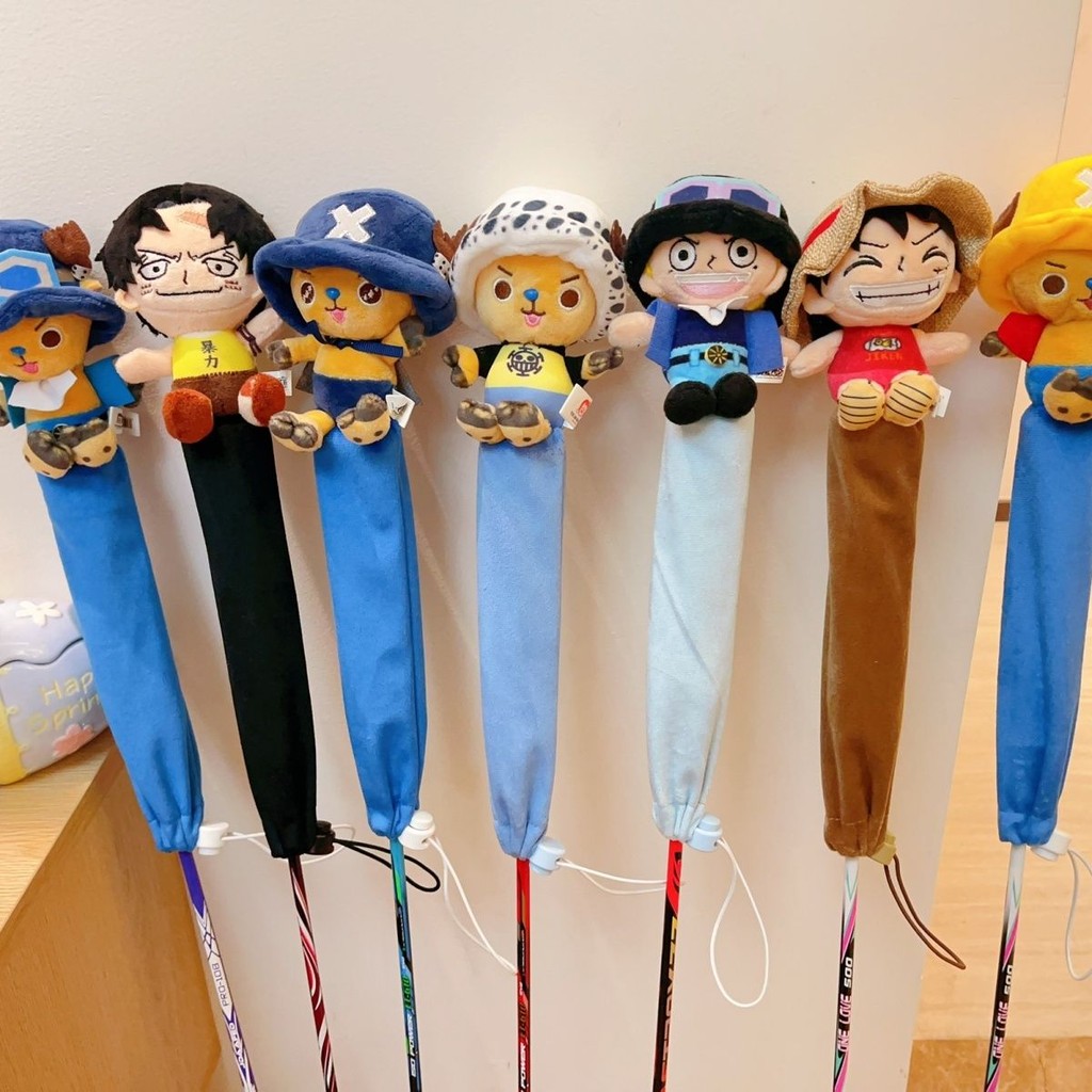 ไม้แบดมินตัน One Piece ก้านจับแบบป้องกัน ออกแบบน่ารักสไตล์การ์ตูน