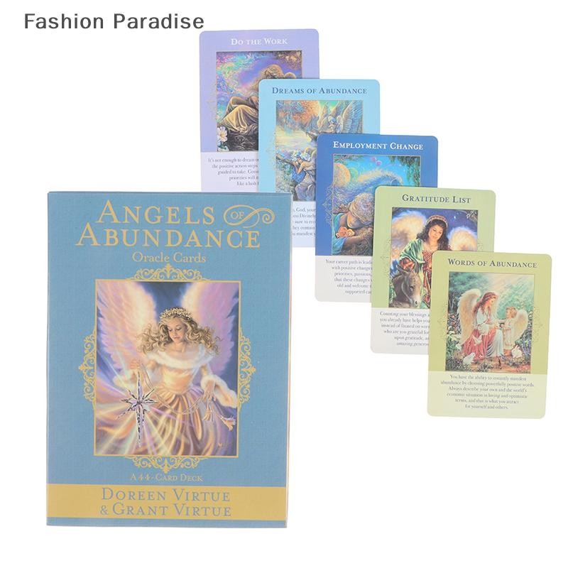 [chenyoubing] Angels of Abundance Oracle Cards Tarot Card Party Prophecy Divination Board Game Bouti