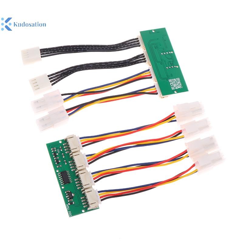 Kudosion 12V 4-in-1 Square 4Pin พัดลมจําลองจําลองจําลองจําลองพิเศษสําหรับ Antminer S21 S19kpro T21 K