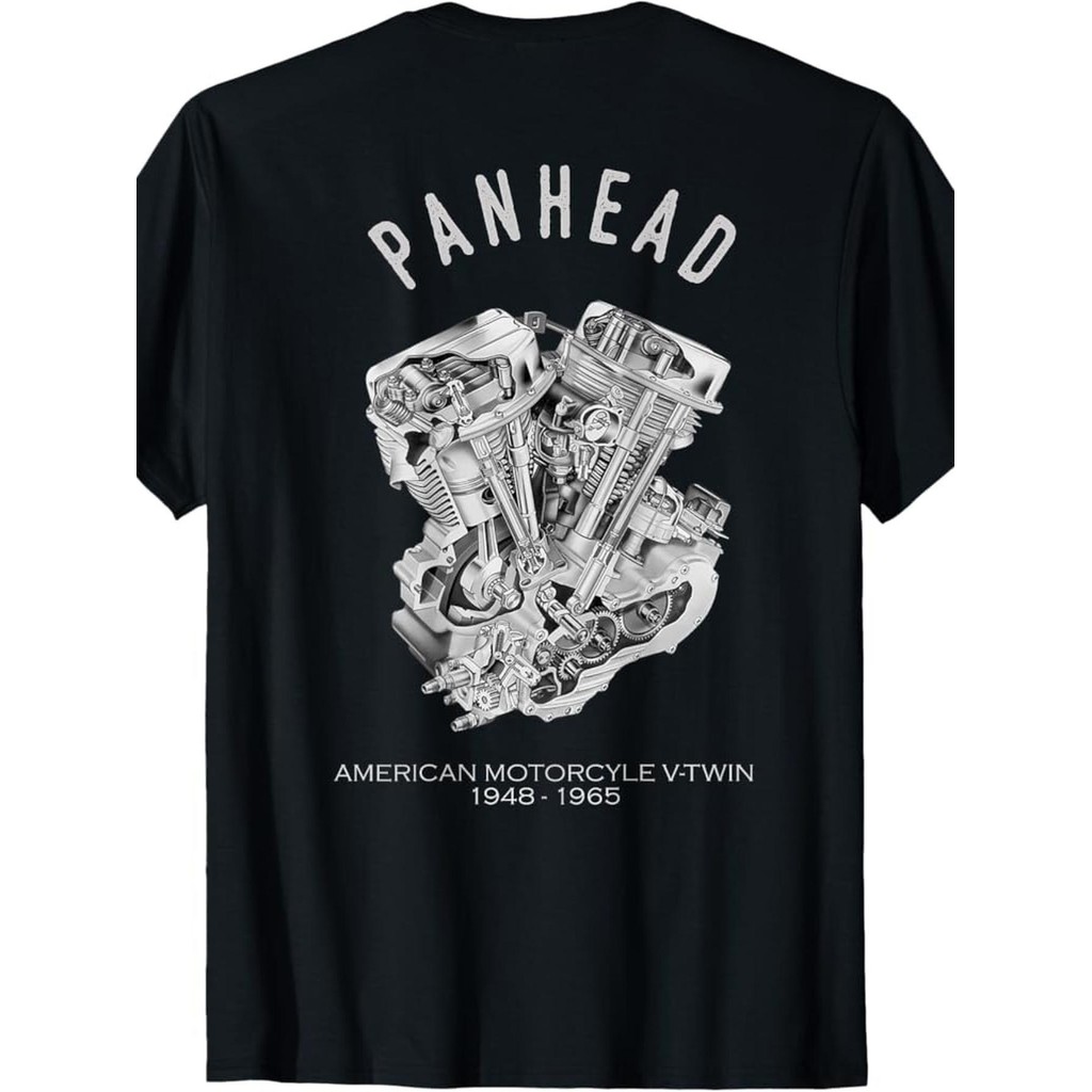 COD 2025Vintage PanHead Win Engine Cutaway Motorcycle Graphic T-Shirnew23 QHXS