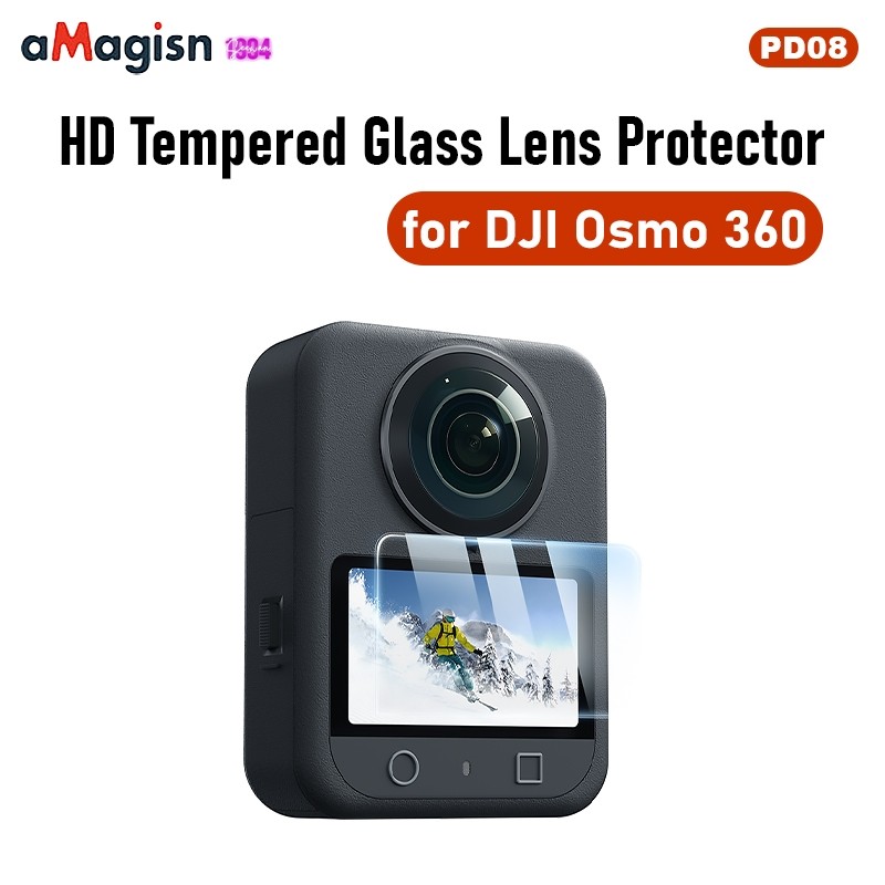 aMagisn ฟิล์มกระจก สำหรับเลนส์ DJI Osmo 360.(PD08)
