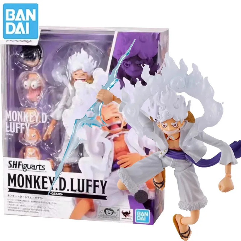 Bandai SHF SHFiguarts MONKEY.D.LUFFY Nika ข้อต่อ Movable อะนิเมะ Action Figures ของเล่นสําหรับของขวั