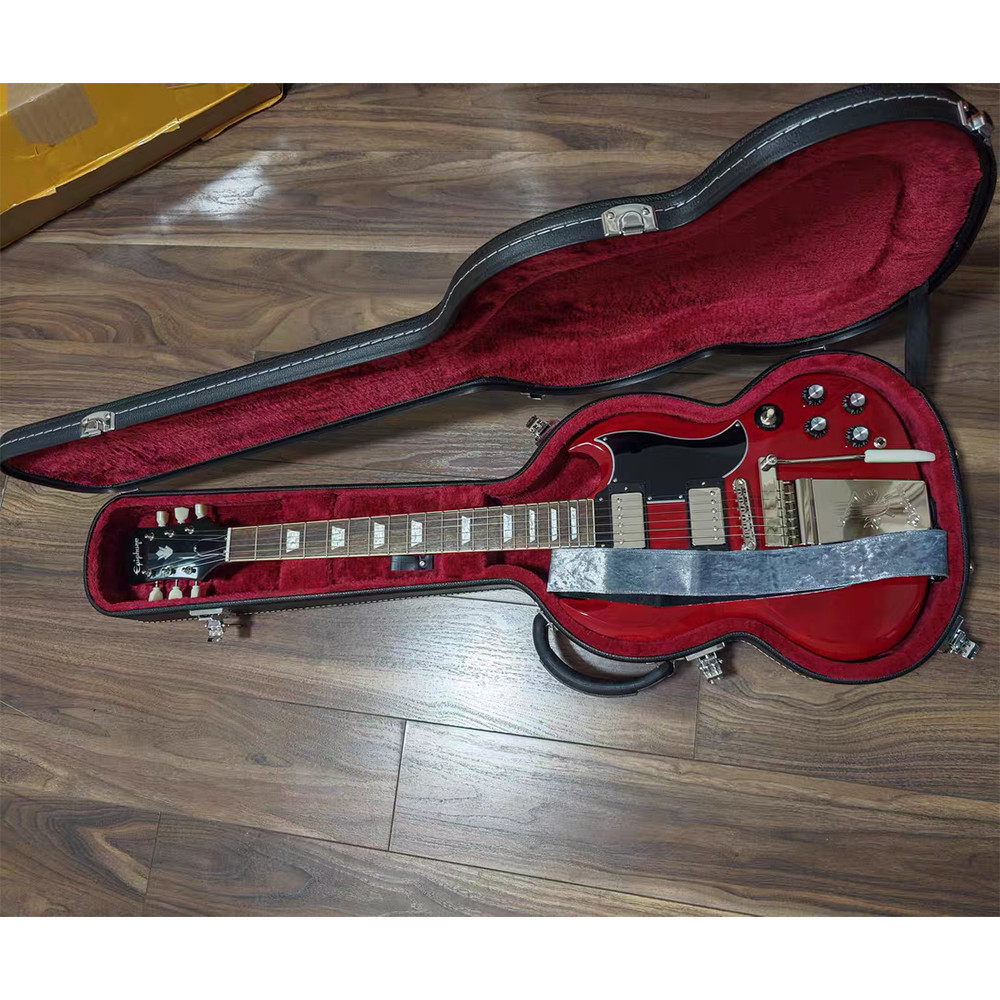 SG 61 Maestro Vibrola กีตาร์ไฟฟ้าเฉพาะเปียโน High-End Drum Face เปียโนกรณี