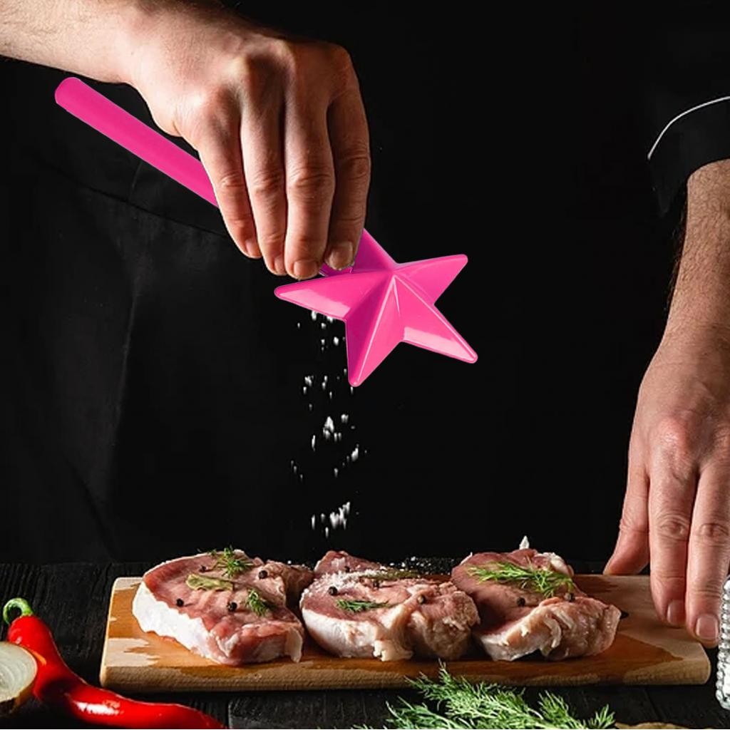 LocalCamera-th Salt Pepper Shaker Tool เครื่องมือปรุงรสสำหรับอุปกรณ์ครัวคริสต์มาสฮาโลวีน (สีดำ)