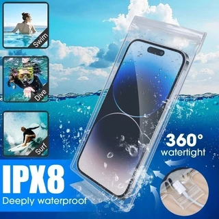 เคสโทรศัพท์กันน้ําขี่จักรยาน | กระเป๋าหน้าจอสัมผัส พีวีซี โปร่งใสพร้อมพอร์ตชาร์จ, ฝาครอบป้องกันฝนสําหรับกีฬากลางแจ้งขี่ขนาดสากล