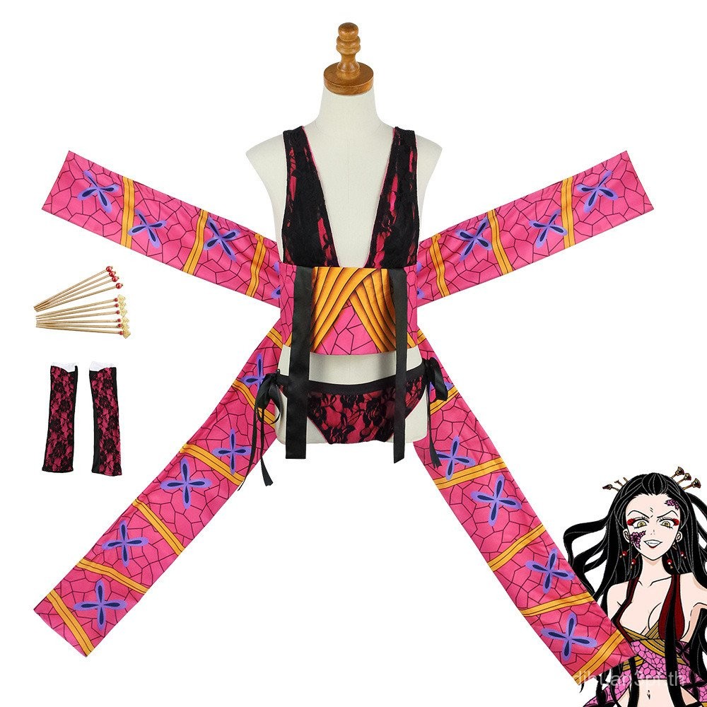 เสื้อผ้าและเครื่องประดับ.Cosplay Demon Slayer JoGen Daki สำหรับการแสดงละครและเต้นรำ