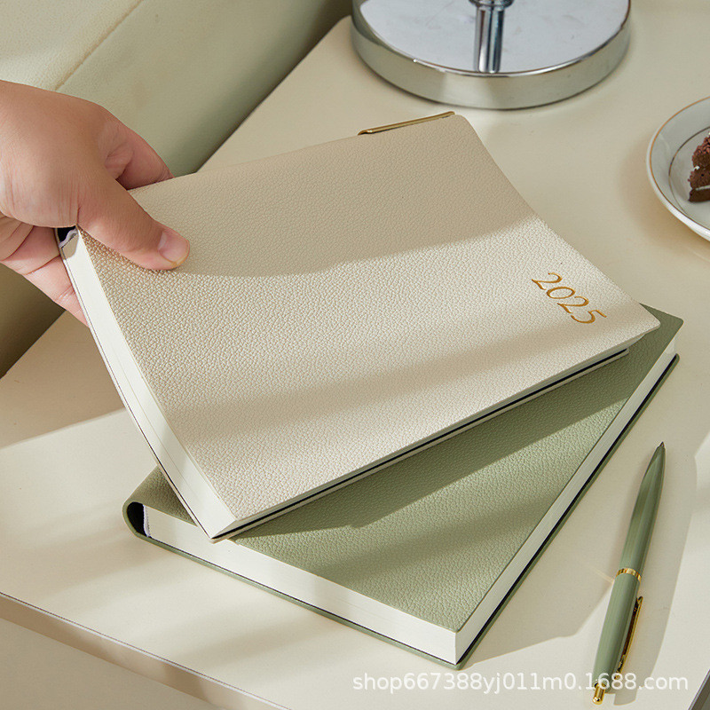 สมุดบันทึก weekly planner planner 2025 2025 หนังสือกําหนดหนึ่งหน้าวันวางแผนงานรายวันการจัดการเวลามูล