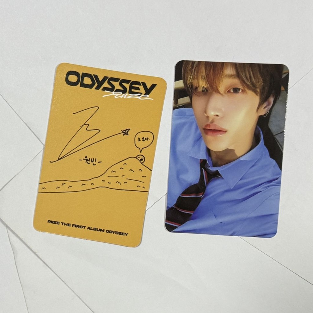 Regular One package riize Black Version เสื้อกั๊กการ์ดพิเศษ Blue Tie Park Wonbin Photocard