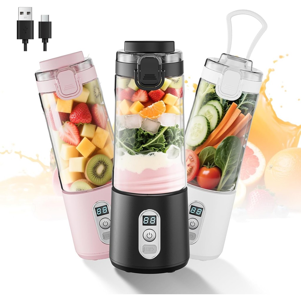 Portable Electric Juice Cup, Direct drinking style,USB Charging, Cordless Mini Smoothie Blender, Bat