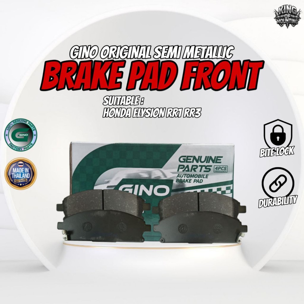 GINO RAKE PAD ด้านหน้าสําหรับ HONDA ELYSION RR1 RR3