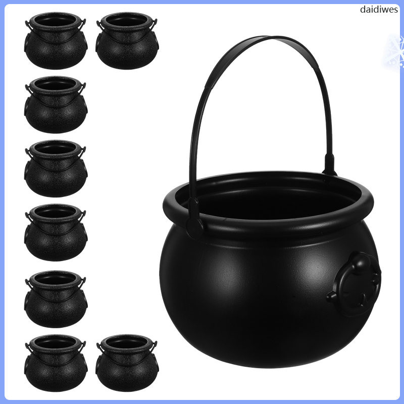 Halloween Cauldron Candy Bowl Buckets for Cookies Treat Pails daidiwes